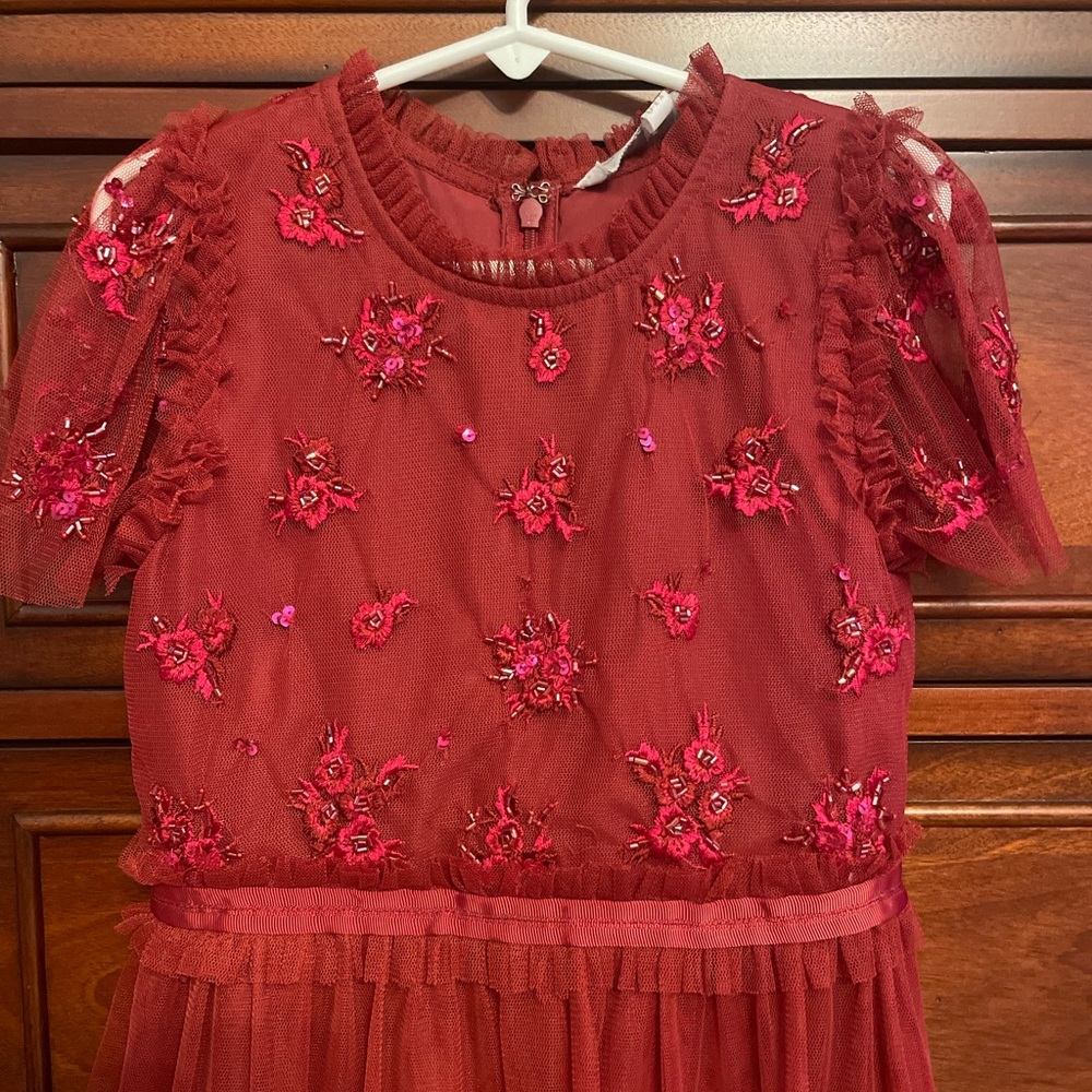 Beautiful girls Ivy City Dress. Size 6-7 in the color red. Worn one time.